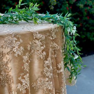 gold lace tablecloth, gold table overlay, lace table overlay, table overlay, table runner, embroidered, gold tablecloth, table cloth, decor