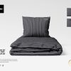 PSD Sheet Set Mockup, Photoshop Smart Object Mock Up of a Folded Bedding Set with Duvet or Sheets & Pillowcases in a Clean Minimal Setting