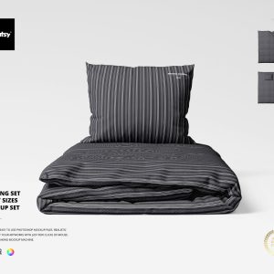Bedding Set Many Sizes Mockup Set