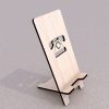Phone Stand Laser cut file. Phone holder SVG file. Mobile phone wooden stand. SVG file for laser. Phone holder for desk. Instant download.