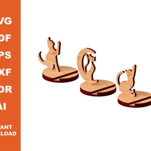 Cell Phone Holder / Laser Cut Files / Instant Downloadable