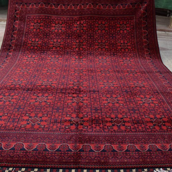 Large Afghan rugs, Custom Size, High Quality Handmade Afghan large Red Area rug, Turkmen Tribal Rug, Living room,Afghan rug, Living room rug