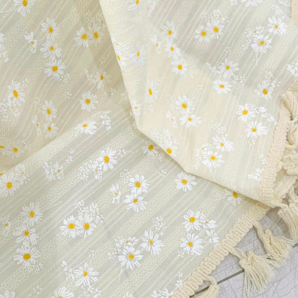 Cotton tablecloth,Square tablecloth,Oval tablecloth,Round tablecloth,Rectangular tablecloth,Yellow Daisy tablecloth,Housewarming gift