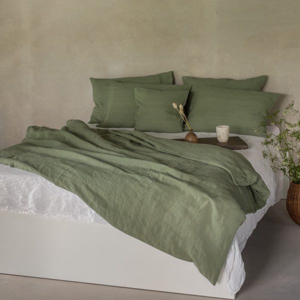 Linen Bedding Set, Washed Linen Bedding, Duvet Cover with Pillow Covers, 100% Linen Soft Antibacterial, Pure European linen