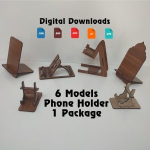 6pcts Phone Case, Phone Case, Aesthetic Phone Case, Cell Phone Stand, Phone Holder Laser Cut, Phone Stand Svg, Cell Phone Holder