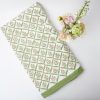 Colorful Graffiti Dots Cotton Linen Tablecloth with White Pompom Decor, Coffee Table Cloth Decor, Rectangle tablecloth, Round tablecloth
