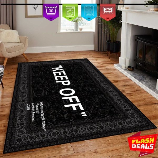 Keep off Dark Grey Rug-Modern Room Rug,Keep Off, Home Decor Rug, Modern Rugs, Living Room Rug, 6×9 Carpet,Fantastic Rug,Non Slip Rug