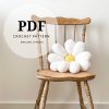 Sunflower Plush Pillow | Soft Stuffed Flower Cushion | Kawaii Room Decor | Fluffy Dorm Cushion | Unique Golden Bloom Shaped