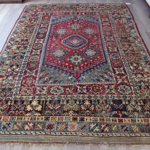 Antique BERGAMA Rug, Rug from 1800s , Special Collection Rug / C-4738 / 7’x10’3″