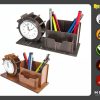 3 Models Desk Clock, Office Product, Co-Worker Gift, Laser cut file, CNC files, dxf, svg, cdr, ai, pdf, Vector Templates, Laser Project
