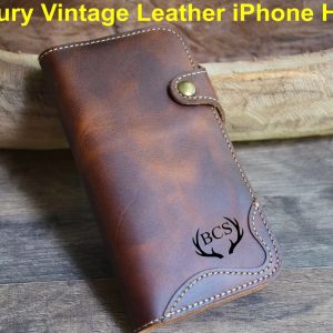 iPhone 16 Pro Max Leather Case, iPhone 15 Plus Leather Wallet, iPhone 16 Pro Leather Holder, iPhone 15 Leather Cover, Mens Christmas Gifts
