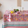 Blue and White  Hand Block Printed Cotton Tablecloth, Dining Table Cover Farmhouse Party Wedding Home Housewarming Baby Shower