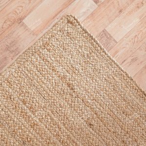 Indian Handmade Solid Natural Jute Braided Rug Custom Size Living Room Rug Warm Vintage Rug Rectangle Jute Carpet Turkish Boho Rug