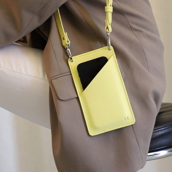Leather Phone Pouch | Personalised Phone Pouch | Minimalist Phone Pouch | Personalised Gift For Her