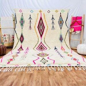 Amazing Multicolored Rug – Custom Fabulous Boujaad Rug – Beni Ourain Rug – Handmade Rug – Moroccan Berber Rug – Traditional Moroccan Carpet