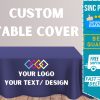 “Watercolor Collection” tablecloth in Vosges cotton. Square, round, rectangular or oval tablecloth.