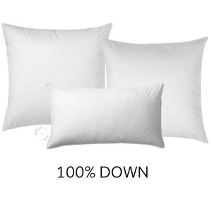 100% Down Pillow Inserts, Pillow Inserts – In Any Size, Insert for Pillow Covers + Cases, Decorative Pillows