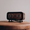 Handmade Italian Leather Watch Sized Desk Clock