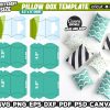 Pillow Box Template Bundle, Pillow Boxes, Favor Box Template, Box Template svg, Gift Box Template, Cut Files, DIY Gift Box, Canva Editable
