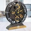 Orange, Mid Century Modern Desk and Table Clock | Unique Decor for Home, Office, Bookshelf, Bedside, Gift