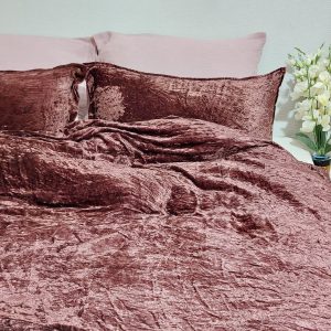 3 Pieces Set Luxury Crushed Velvet Duvet Cover Boho Bedding UO Comforter Cover King, Queen Bedding, Luxury Velvet Duvet Cover Full Twin Size