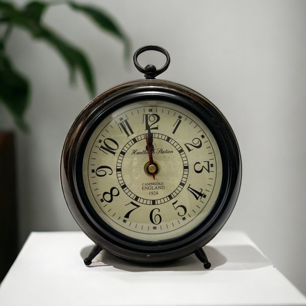 Wooden Desk Clock, Tabletop Clock, Round Clock, Housewarming Clock, Office Clock, Birthday Gift, Christmas gift