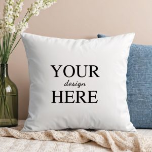 Pillow Mockup Bundle, White Throw Pillow Mockup Edit in Canva, Photoshop, 5 Mock up Bundle, Minimal Mockups, Modern Mockups