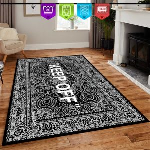 Keep Off Classic-Dark Grey Rug-Modern Room Rug,Keep Off,Home Decorative Rug,Modern Rugs,Living Room Rug, 4×6 Carpet, Personalized Gift