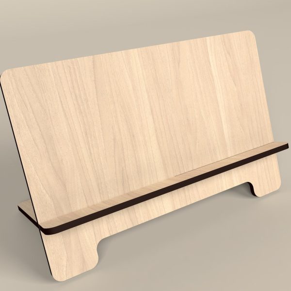 Phone Stand Laser cut file. Phone holder SVG file. Mobile phone wooden stand. SVG file for laser. Phone holder for desk. Instant download.