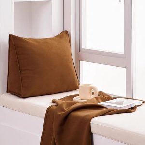 600+ colours, Triangle wedge sofa cushion cover, backrest cushion cover, Corduroy Cushion Cover, Bed Back Cushion cover