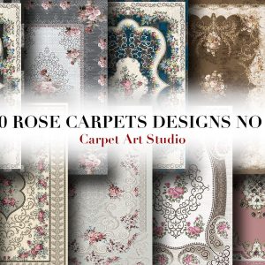 Rose Rug / Instant Download / Ready For Print / Digital Paper / Rug Digital Paper / 20 Different Carpet Images / Vintage Carpet