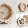 Modern Metal Desktop Clock, Tabletop Clock, Office Desk Clock, Home Office Decor,New Job Gift,Classic Clock Gift,Silent Clock,Business Clock