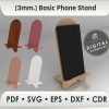 Exclusive Mobile Phone Stand With Type-C Charging Port | Phone Holder | Digital Download | Glowforge SVG File | Laser File | Vector File