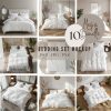 Linen Bedding Set in Plum. Duvet Cover & 2 Pillowcases Set in King, Queen, Full, Double, Twin. Dark Purple Linen bedding