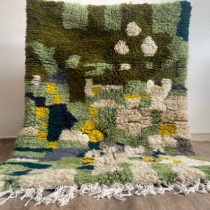 Moss rug , Handmade Moroccan Rug , Custom Morrocan Rug , Tufted Green Grass Gardening Shape Rug , Rug For Living Room, Berber Wool Area Rugs