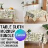 Tablecloth and napkins cross stitch  pattern 6 design PDF Digital Download