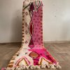 MOROCCAN HALLWAY RUG – Custom Runner rug – Handmade runner carpet – narrow morrocan rug – Pink Berber rug- Beni ourain rug- Genuine wool rug