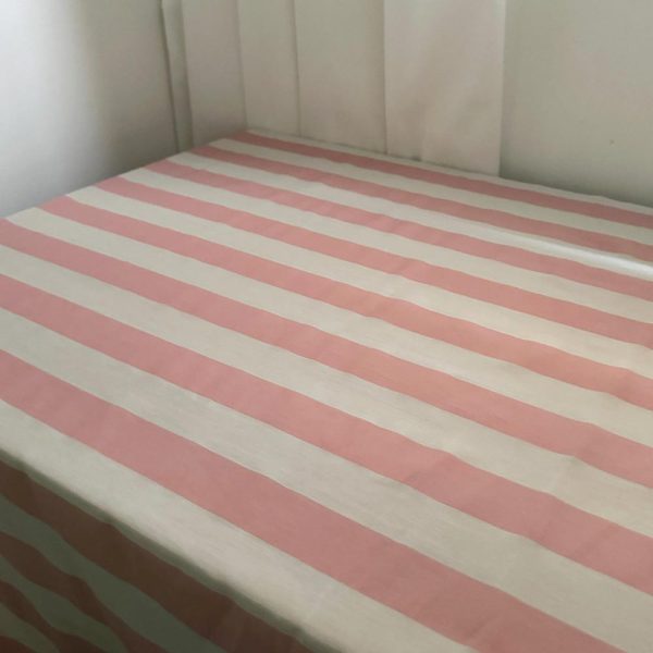 Cotton tablecloth/Green tablecloth/Custom tablecloth/Stripe tablecloth/Rectangle tablecloth/Printed tablecloth/Housewarming gift/Decor