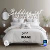 Organic Pure Cotton Embroidery Bed Sheet and Pillow Case, Vintage Flower Bedding Set, Double Bedding Set/Floral for King and Queen Bed Heart