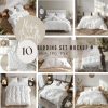Luxury Baroque Bedding Set – Burgundy, Gold, Ivory, Beige – 1 Duvet Cover + 1/2 Pillowcases – Microfiber – No Comforter Included
