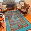 Modern Jardin Flower Orange Embossed Floral Art Garden Handmade Soft Woolen Living Room Hall Bed Room Kids Special Guest Area Carpet Rugs
