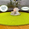 Abstract Colorblocks Round Rug – Geometric Shapes Artistic Circle Carpet-Bold Multicolor Accent Rug-Modern Teal Oval Mat-Anti-Slip Round Mat