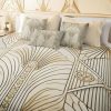 Natural Linen duvet cover with three tiered ruffles, Waterfall Ruffles, 80+ Colors