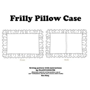 Frilly Pillow Case PDF Sewing Pattern