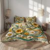 Sheet Set Mockup, Easy Canva Drag & Drop Style Mock of a Folded Bedding Set with Duvet or Sheets and Pillowcases in a Clean Minimal Setting