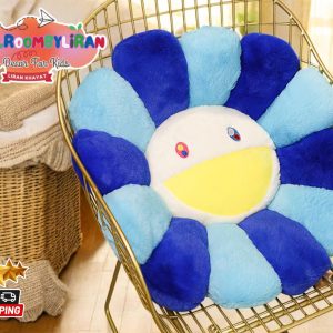 Sunflower Plush Pillow | Soft Stuffed Flower Cushion | Kawaii Room Decor | Fluffy Dorm Cushion | Unique Golden Bloom Shaped