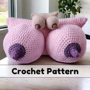 Crochet Pattern Giant Boobie Pillow || Amigurumi || Plushie || Anniversary || Fathers Day || Mothers Day || Body Parts || Valentines Day