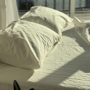 Washed Cotton Bedding Set – Soft, Breathable, Wrinkle-Free, 100% Natural Cotton, Eco-Friendly and Durable, Duvet cover with pillowcases
