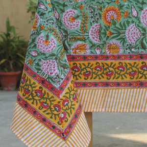 Vintage Handmade Boho Tble cloths For Wedding, dinner, Party Customize Size 60×90” Rectangle / Round / Square Washable Reusable Tablecloths