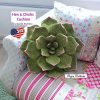 Hen & Chicks Cushion Pattern photo tutorial –  Crochet Plant Cushion Pattern
